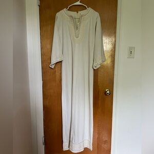 Vintage (1970s) Embroidered Caftan dress
